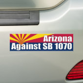 Arizona tegen SB 1070 Bumpersticker (Op auto)