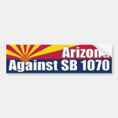 Arizona tegen SB 1070 Bumpersticker (Voorkant)