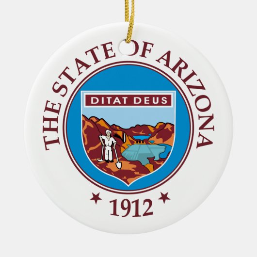 Arizona-teken Keramisch Ornament (Voorkant)