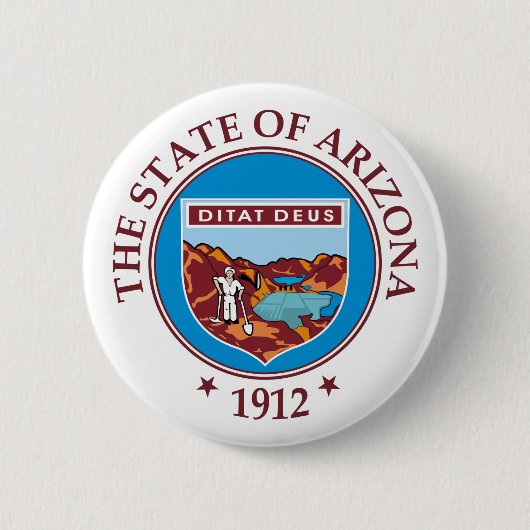Arizona-teken Ronde Button 5,7 Cm (Voorkant)