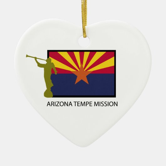 ARIZONA TEMPE MISSIE LDS CTR KERAMISCH ORNAMENT (Voorkant)