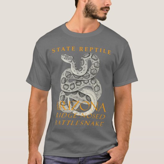 Arizona Territory reptiel De Ridge-Nosed Snake T-shirt (Voorkant)