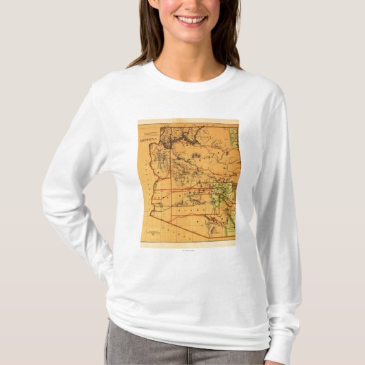 Arizona TerritoryPanoramic MapArizona T-shirt (Voorkant)