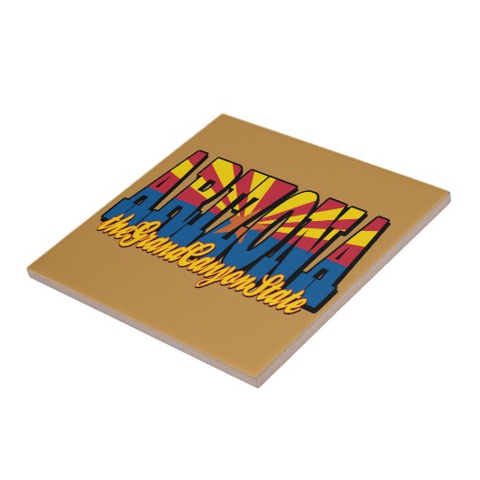 Arizona the Grand Canyon State Tegeltje (Zijkant)