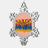 Arizona the Grand Canyon State Tin Sneeuwvlok Ornament (Rechts)