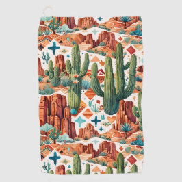 Arizona-thema met Cactus Golfhanddoek