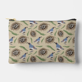 Arizona-Themed Hand-Drawn Gambel's Quail Pattern Etui