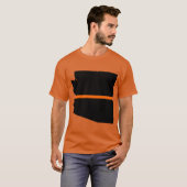 Arizona Thin Oranje lijn T-shirt (Voorkant volledig)