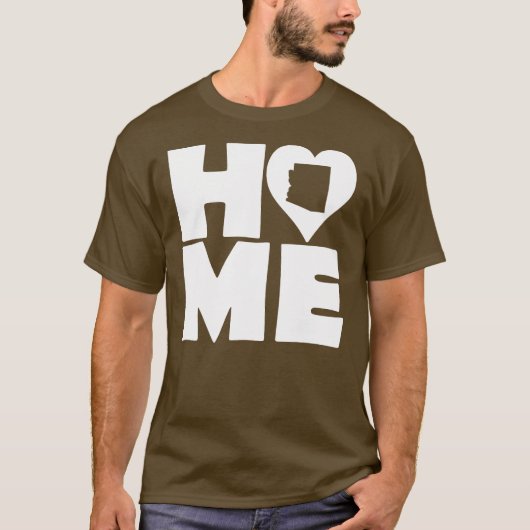 Arizona Thuis Hart Staat T-Shirt (Voorkant)