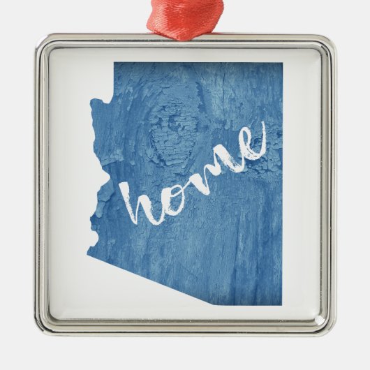 Arizona Thuis Houtnerf Metalen Ornament (Voorkant)
