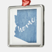 Arizona Thuis Houtnerf Metalen Ornament (Links)