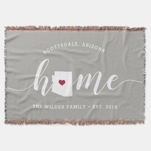 Arizona Thuisstaat Gepersonaliseerd Deken (Voorkant)