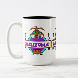 Arizona Thunderbird Shield Tweekleurige Koffiemok