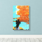 Arizona thunderhead canvas afdruk (Insitu (Houten vloer))