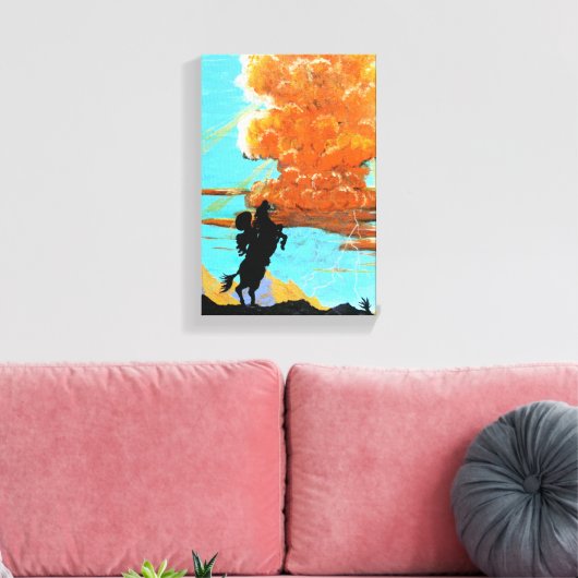 Arizona thunderhead canvas afdruk (Insitu (Woonkamer))