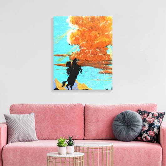 Arizona thunderhead canvas afdruk (Insitu (Woonkamer))