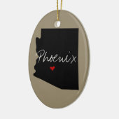 Arizona Town Keramisch Ornament (Links)