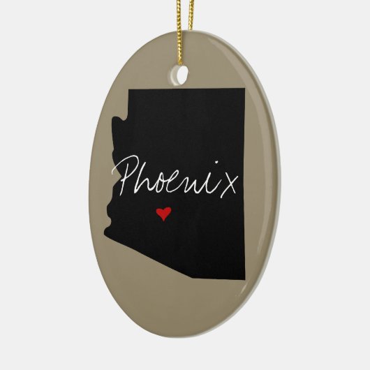 Arizona Town Keramisch Ornament (Links)