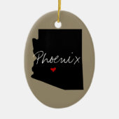 Arizona Town Keramisch Ornament (Voorkant)