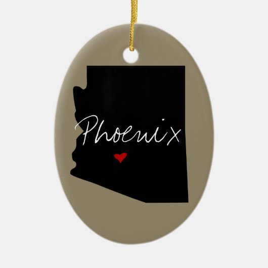 Arizona Town Keramisch Ornament (Voorkant)