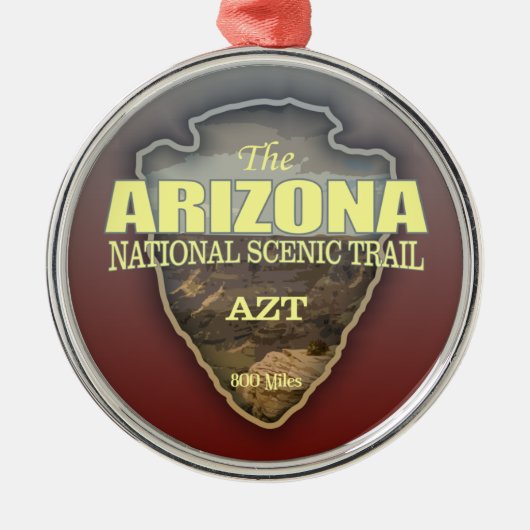 Arizona Trail (pijlpunt) Metalen Ornament (Voorkant)