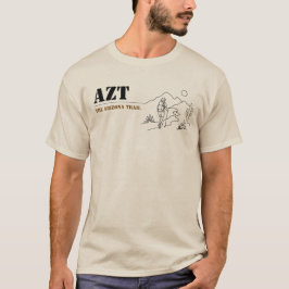 Arizona Trail-wandelaar in minimalistisch woestijn T-shirt