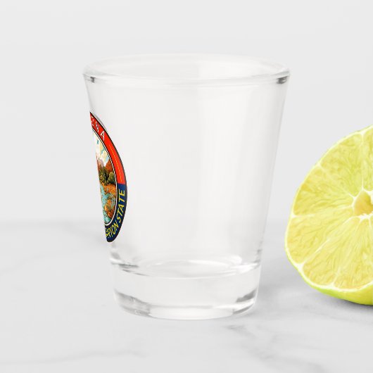 Arizona Travel Art Badge Shot Glas (Rechts)
