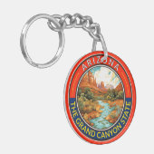 Arizona Travel Art Badge Sleutelhanger (Voorkant Links)