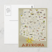  Arizona Travel Poster Briefkaart (Voorkant / Achterkant)