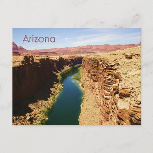 Arizona Travel Poster Style Landscape Foto Briefkaart (Voorkant)