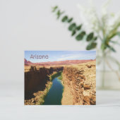 Arizona Travel Poster Style Landscape Foto Briefkaart (Staand voorkant)