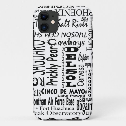 Arizona Trefwoorden Case-Mate iPhone Case (Achterkant)
