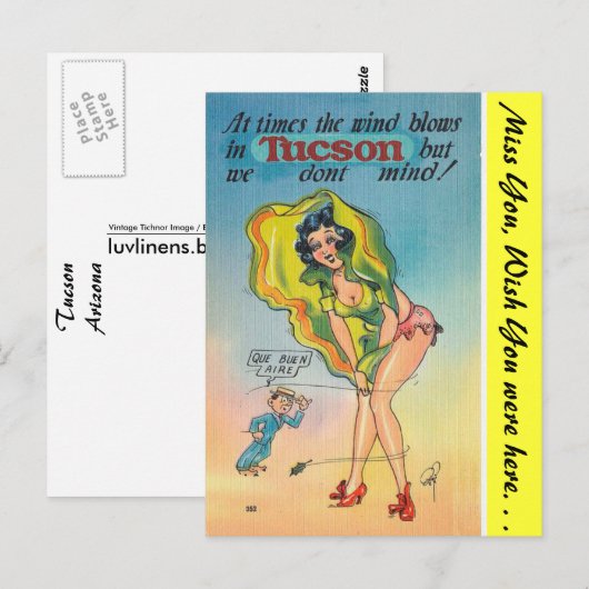 Arizona, Tucson Briefkaart (Voorkant / Achterkant)