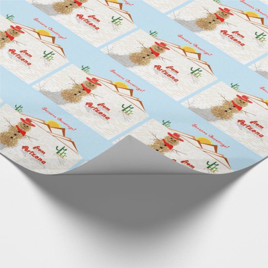 Arizona Tumbleweed Kerstmis Cadeaupapier (Hoek)