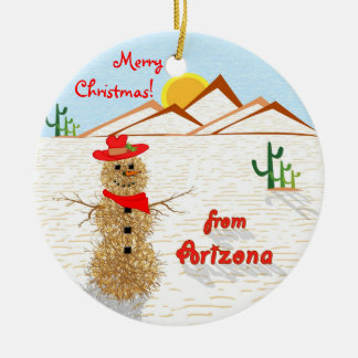 Arizona Tumbleweed Kerstmis Keramisch Ornament