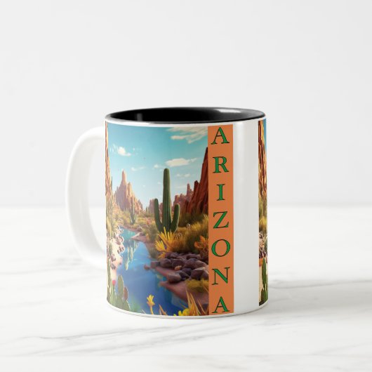 Arizona Tweekleurige Koffiemok (Voorkant links)