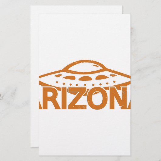 Arizona UFO Briefpapier (Voorkant / Achterkant)