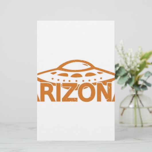 Arizona UFO Briefpapier (Staand voorkant)
