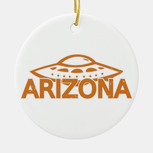 Arizona UFO Keramisch Ornament (Voorkant)