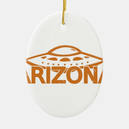Arizona UFO Keramisch Ornament (Voorkant)