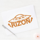 Arizona UFO Ovale Sticker (Envelop)