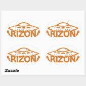 Arizona UFO Ovale Sticker (Vel)