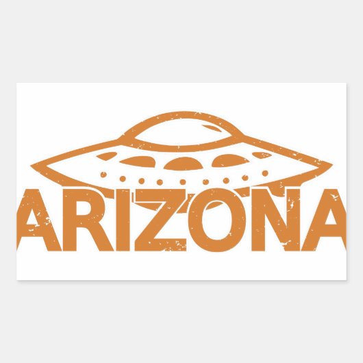 Arizona UFO Rechthoekige Sticker (Voorkant)