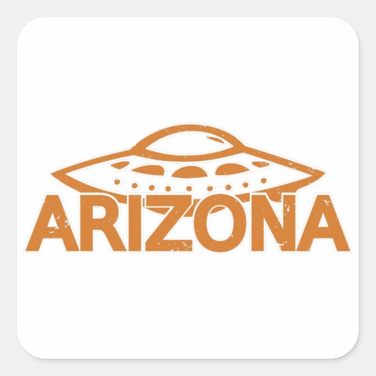 Arizona UFO Vierkante Sticker (Voorkant)