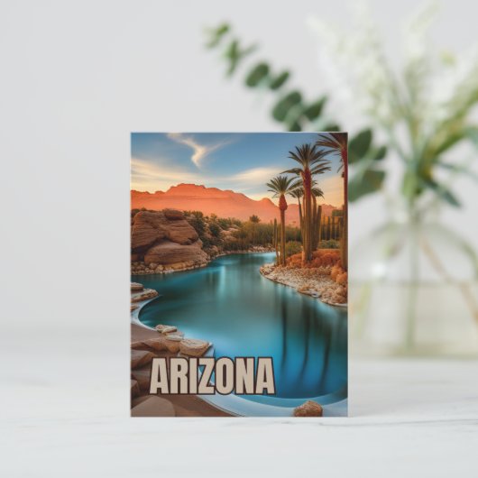 Arizona uitzicht, natuur, Verenigde Staten, Staat, Briefkaart (Staand voorkant)