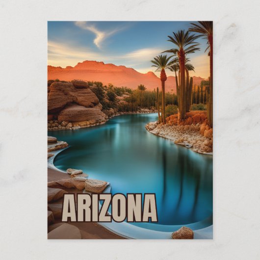 Arizona uitzicht, natuur, Verenigde Staten, Staat, Briefkaart (Voorkant)