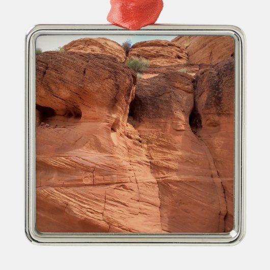 ARIZONA - Upper Antelope Canyon A - Red Rock Metalen Ornament (Voorkant)