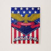 Arizona USA Flag Legpuzzel (Verticaal)