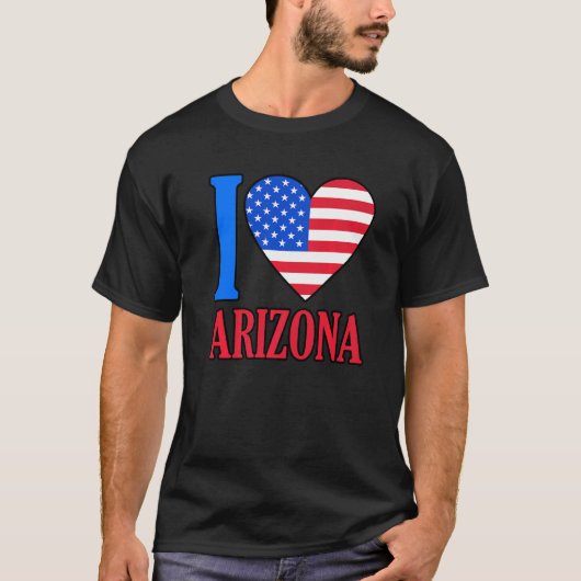 Arizona Usa Flag T-shirt (Voorkant)