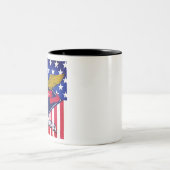 Arizona USA Flag Tweekleurige Koffiemok (Center)